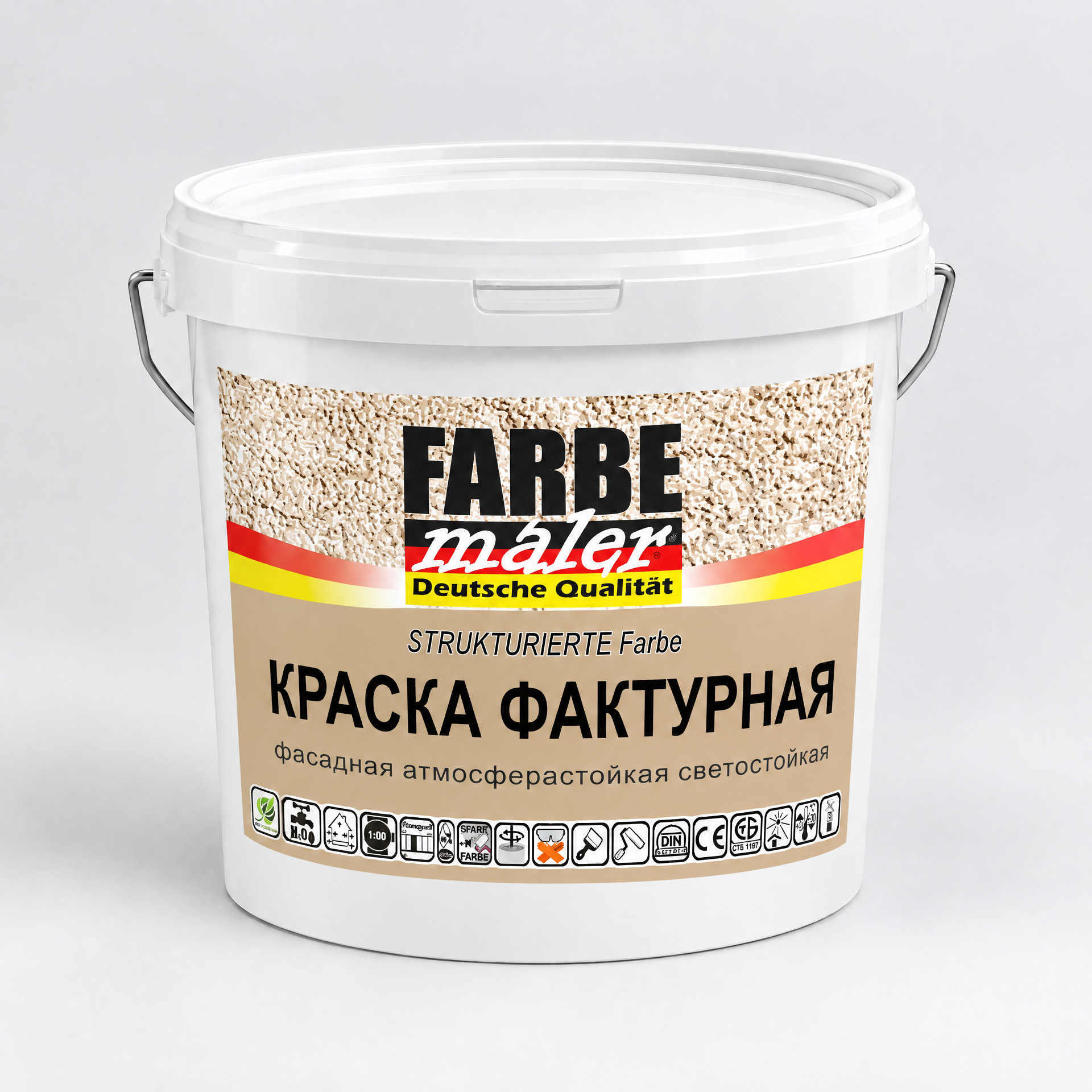 Фактурная фасадная краска  ВД-АК-101  "FARBE MALER"